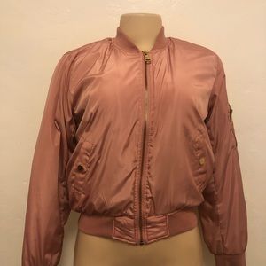 PINK BOMBER JACKET